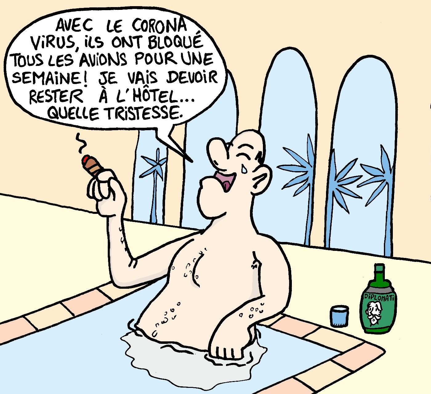 Image drôle - Dessin sur le Corona virus