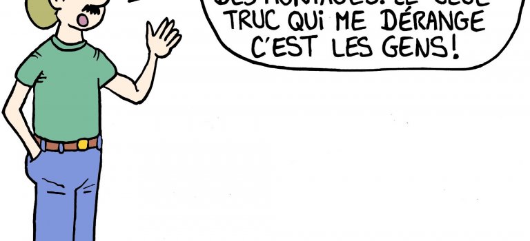 Gag sur comment créer de l'interaction sur les réseaux sociaux. dessin drôle