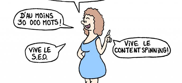 Dessin drôle sur le référencement naturel