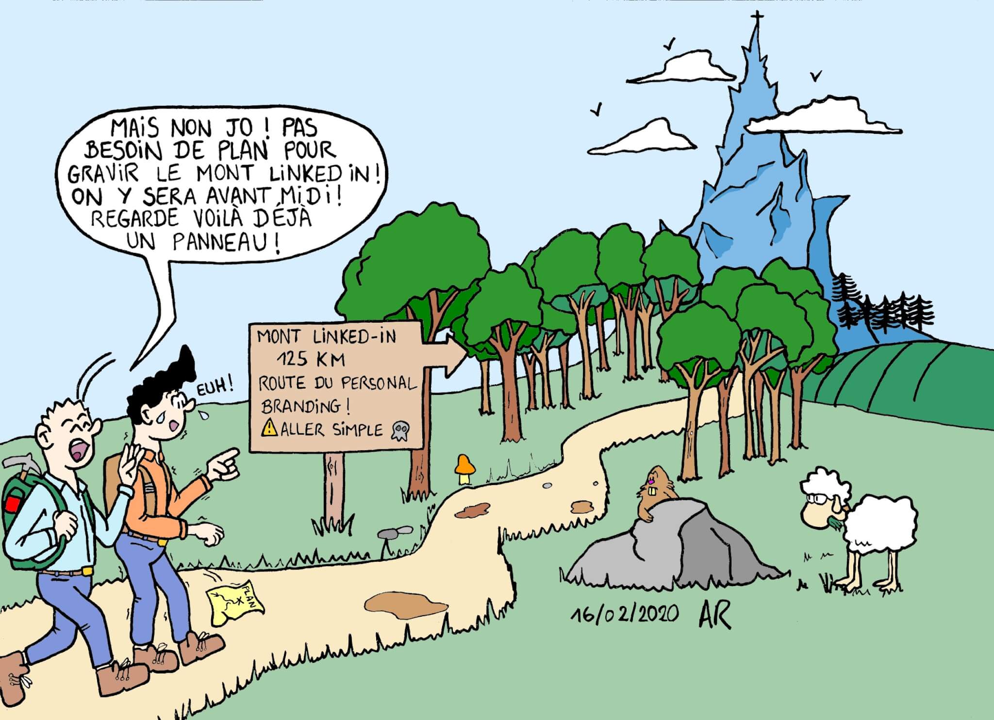 illustration du personal branding sur Linkedin