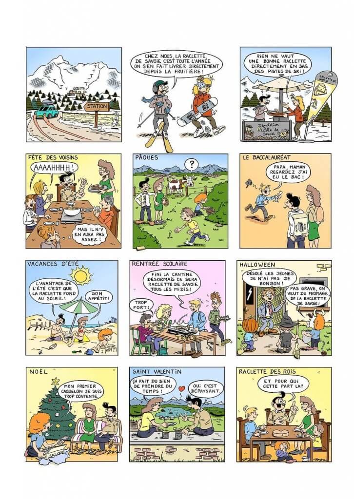 bande dessinée personnalisée - BD sur les fromages de Savoie