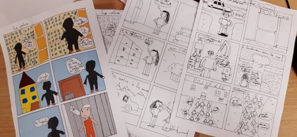 Atelier BD | Stage bande dessinée | Animation BD | cours de dessin