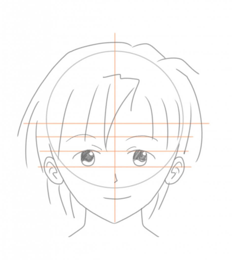 dessin visage manga facile