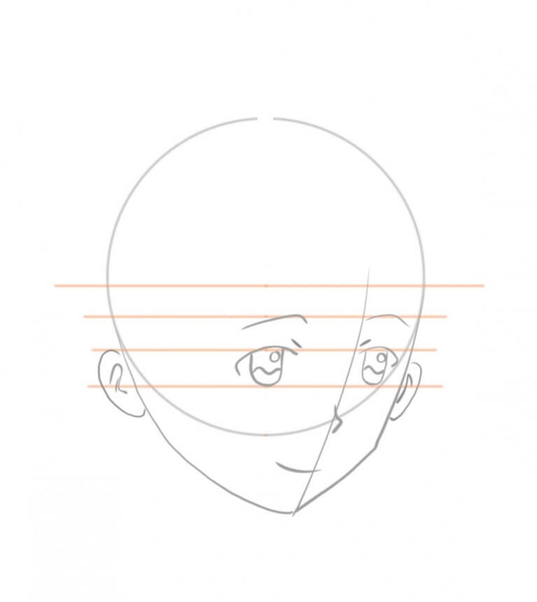 Dessiner un visage manga | Tuto facile dessin tête manga