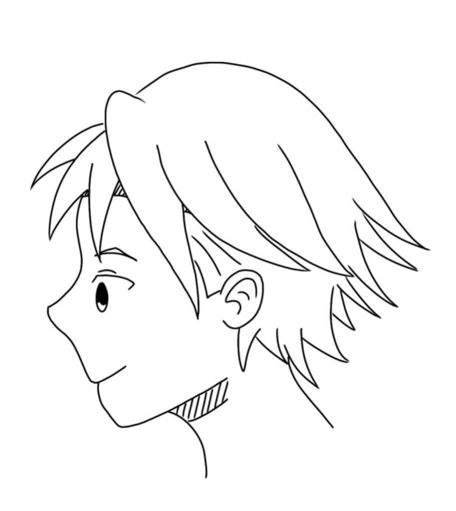 visage manga profil