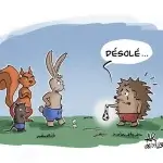 Dessin d'humour différence - illustrateur