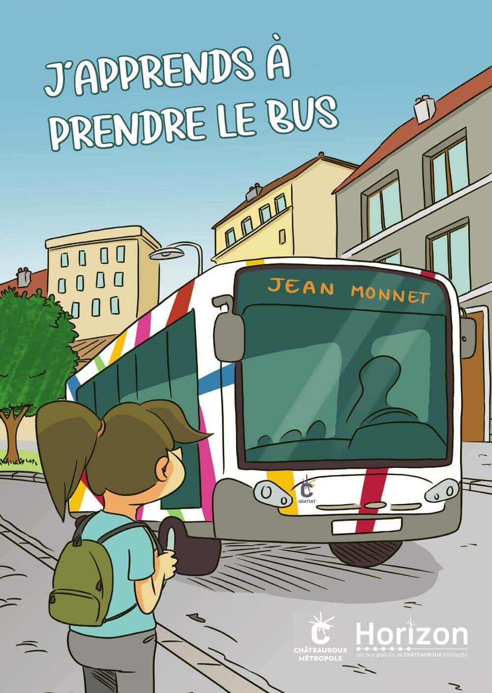 Flyer BD pédagogique pour prendre le bus !