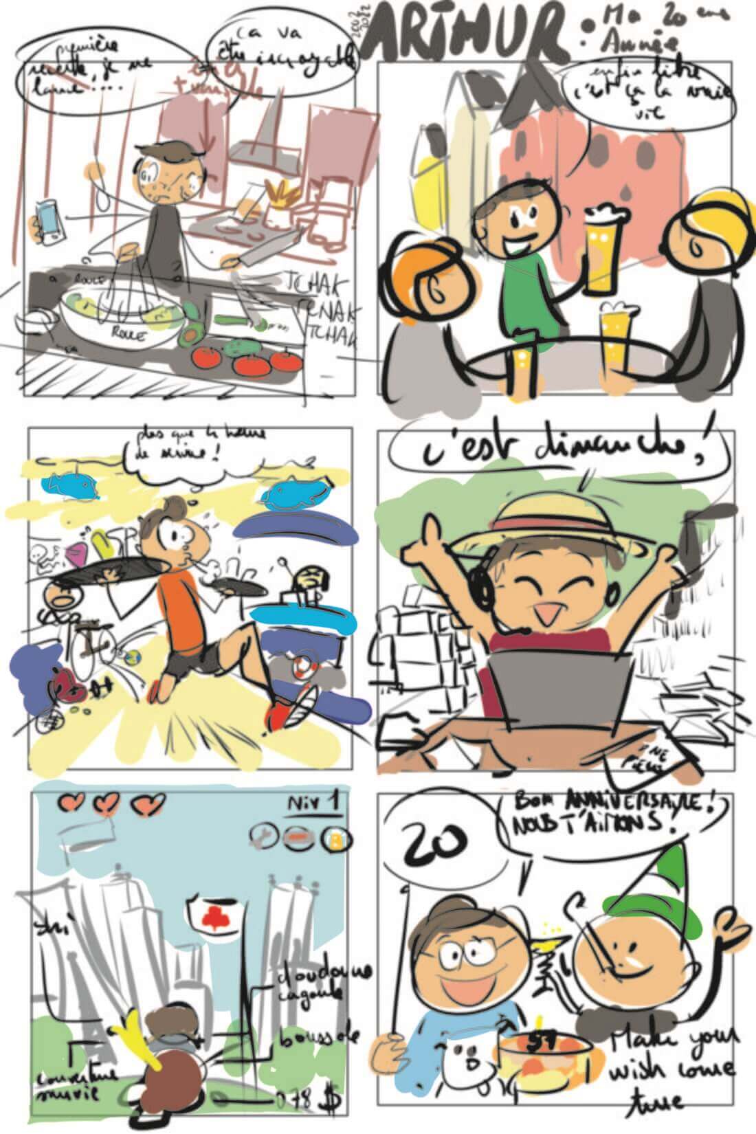 story board bande dessinée