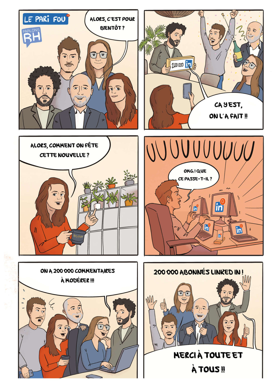 Bande dessinée pour les réseaux sociaux