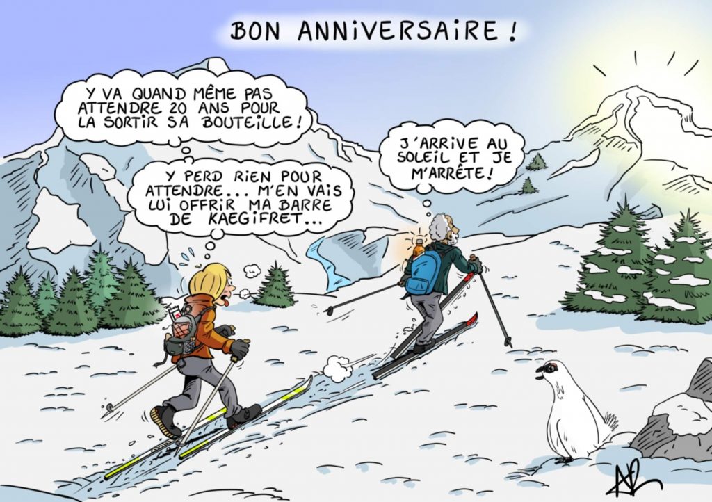 Illustration carte d'anniversaire