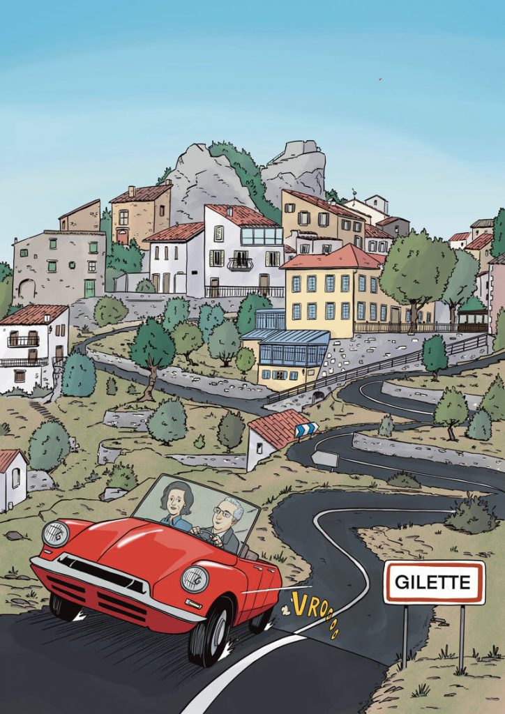 Illustration couverture de livre illustrée