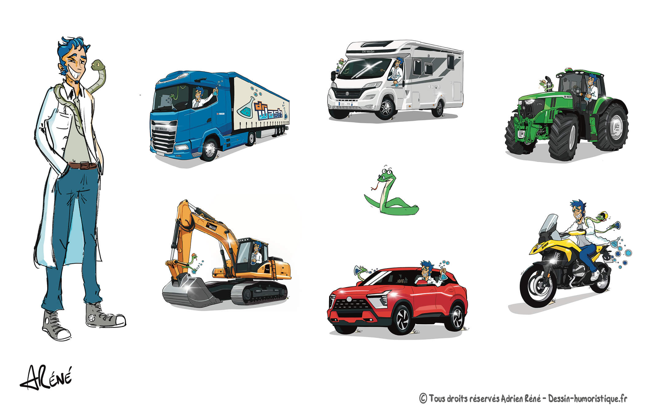 Personnage de marque - Docteur Wash