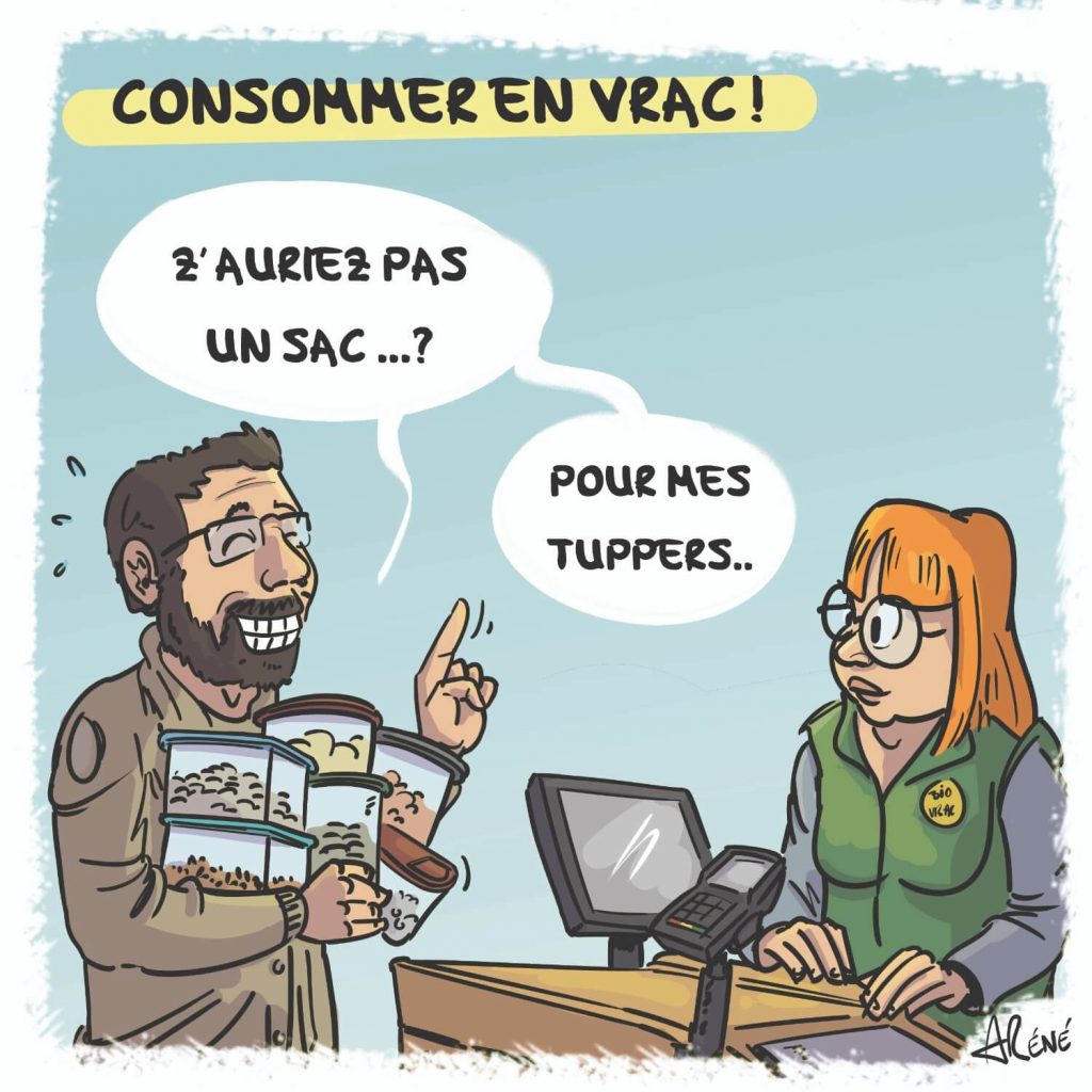 Dessin humour en vrac Zéro déchet