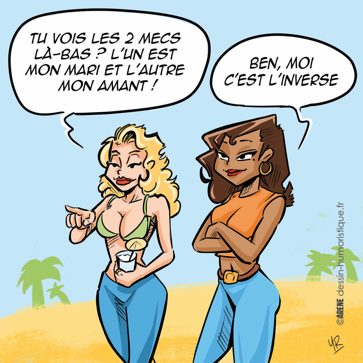 blague adulte - Les 2 femmes